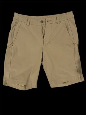 lululemon athletica Men's Flat-Front Chino Shorts in Khaki